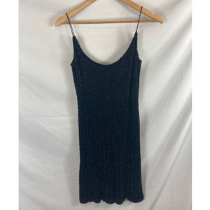 Carmen Marc Valvo Beaded Spaghetti strap dress size 10